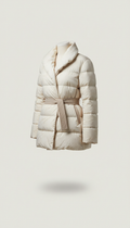 Premium Down Jacket in Feather White