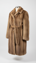 Genuine Fur Coat in Camel